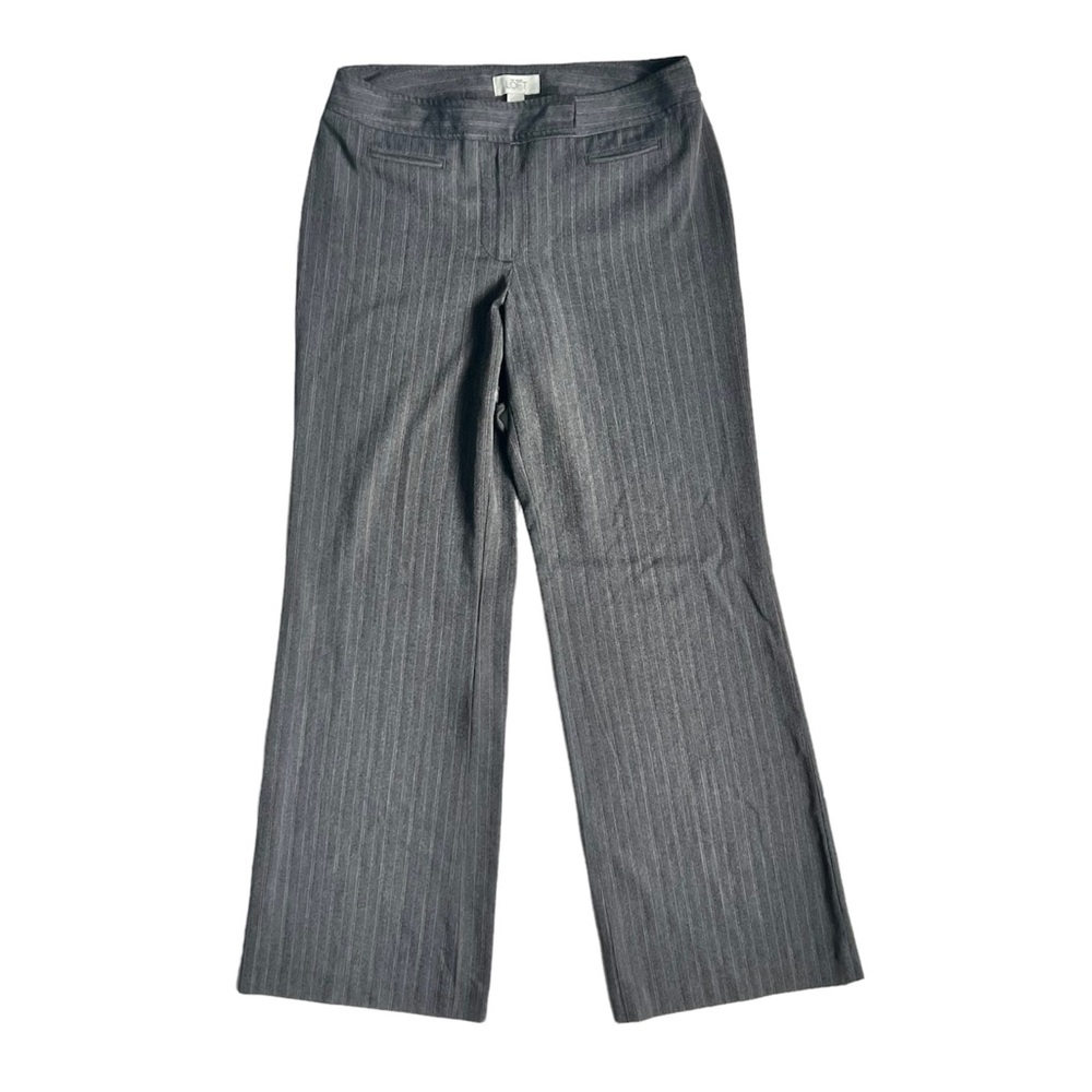 Ann Taylor LOFT Striped Medium Rise Soft Fabric Dress Pants Trousers Like New 6